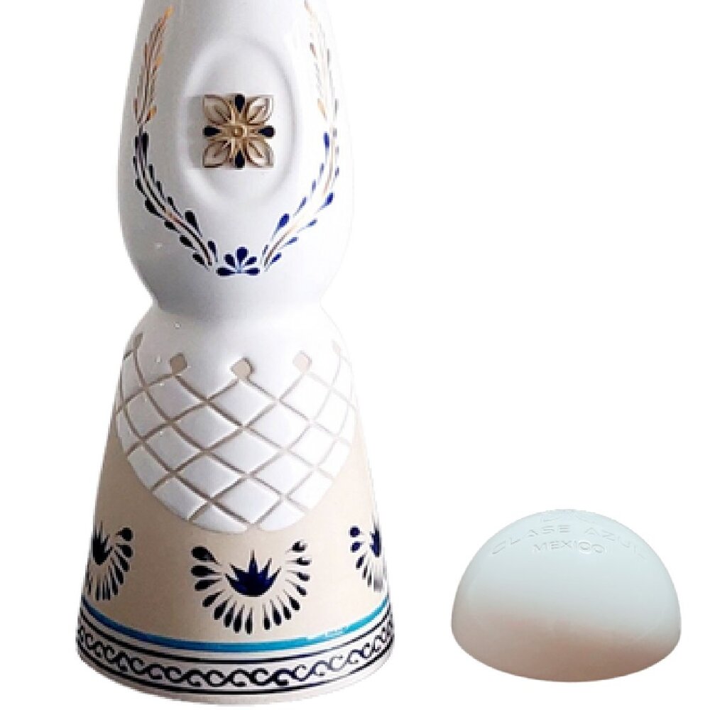 Clase Azul Añejo Empty Ceramic Bottle | Luxury Mexican Tequila Bottle Decor - Picture 2 of 3